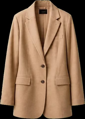 Camel linen blazer